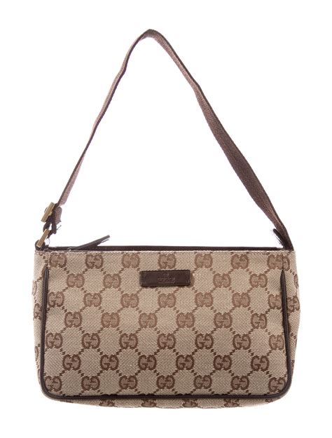 pochette gucci doppia zip|gucci canvas handbags.